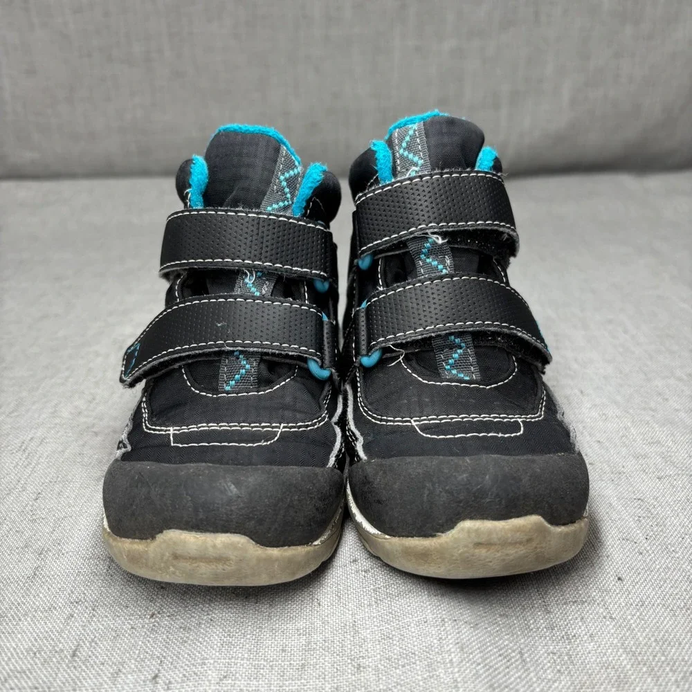 See‎ Kai Run Atlas Black Gray Snow Boot Rain Boot Waterproof Insulated Kids 10.